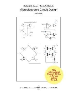 Buy Microelectronic Circuit Design By Richard Jaeger With Free Delivery