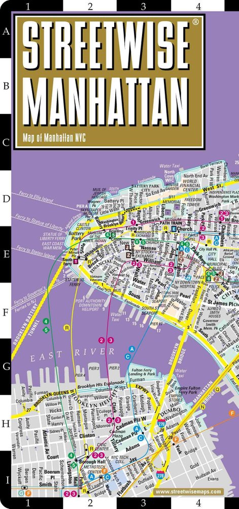 Buy Streetwise Manhattan Map - Laminated City Street Map of Manhattan ...