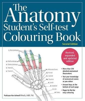 Human Brain Student's Self-Test Coloring Book (Barron's Test Prep)