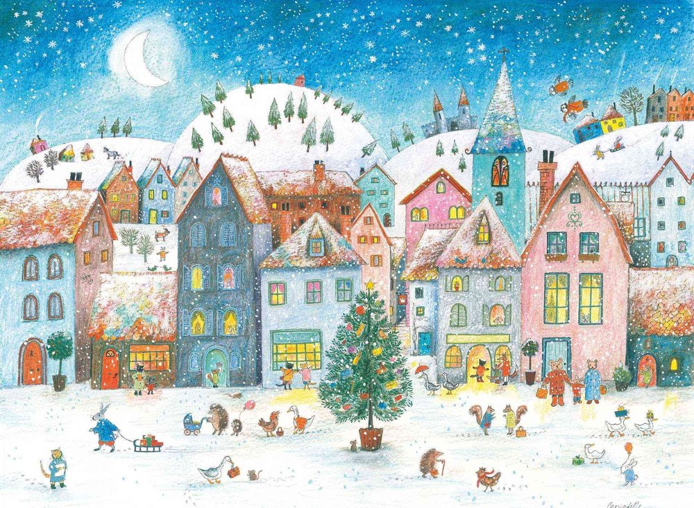 Buy Winter Village Advent Calendar by Bernadette Watts With Free