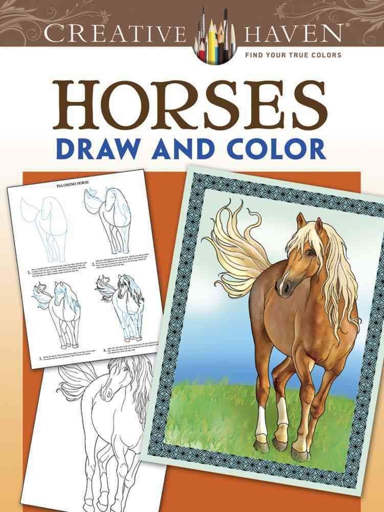 buy creative haven horses draw and colormarty noble with