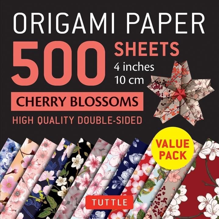 Buy Origami Paper 500 sheets Cherry Blossoms 4" (10 cm) by Tuttle