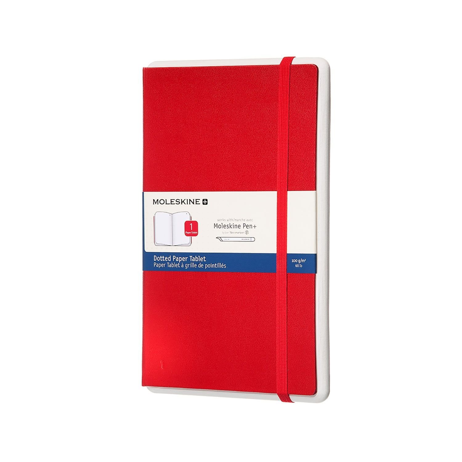 Buy Moleskine Paper Tablet Pen Large Dotted Red Hard Cover 5 X 8 25 By Moleskine With Free Delivery Wordery Com