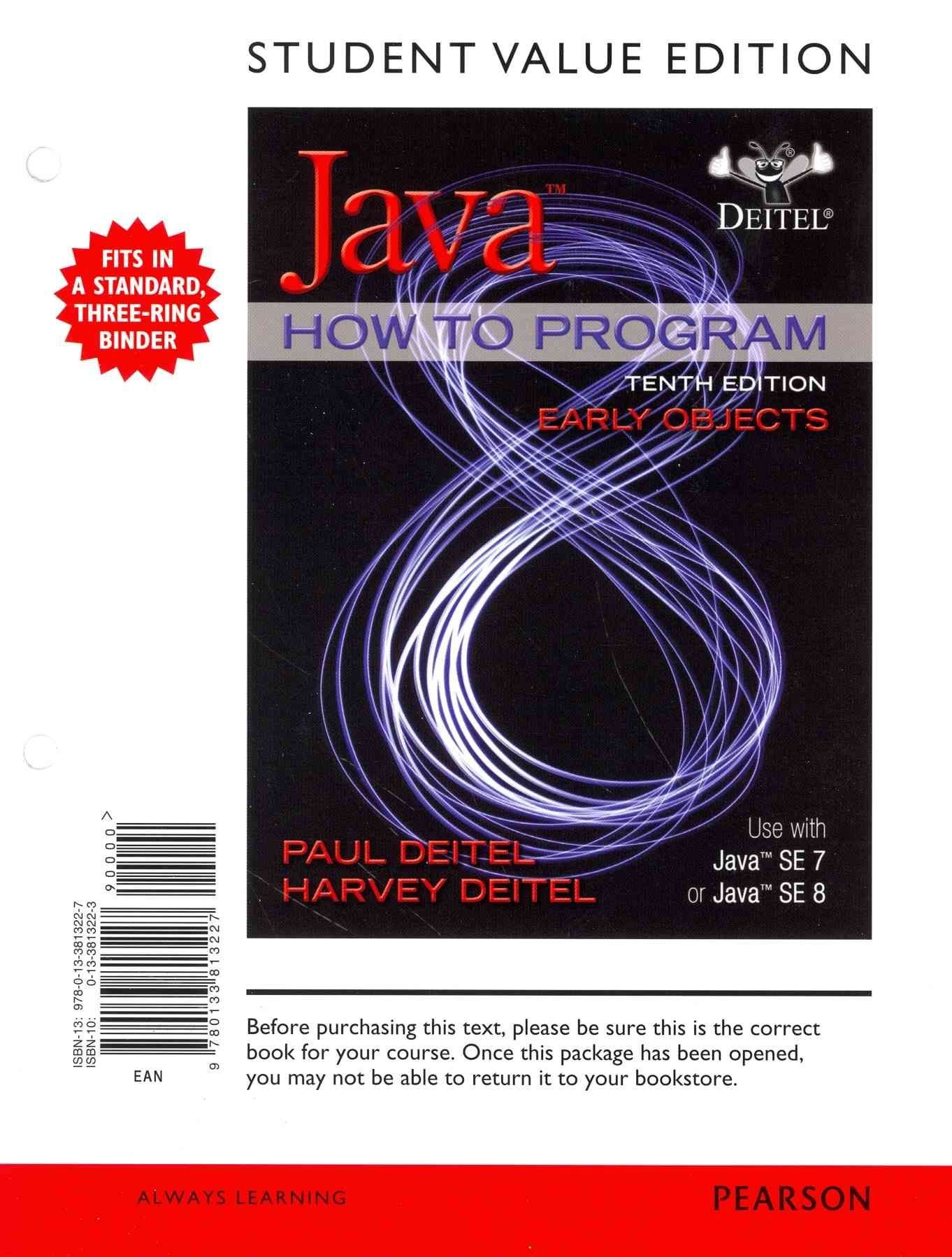 java how to program early objects 10th edition pdf free download