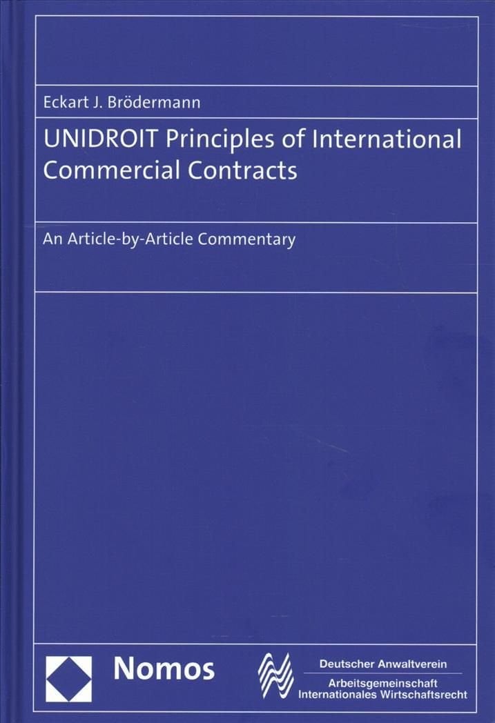 Buy Unidroit Principles Of International Commercial Contracts By Eckart ...