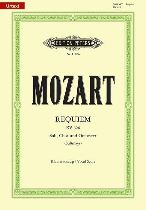 Buy Requiem in D minor K626 (Vocal Score) by Wolfgang Amadeus Mozart ...