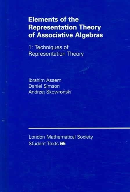 Representation　Ibrahim　Volume　Associative　Theory　Assem　Buy　Algebras:　by　of　Free　Elements　the　With　of　Delivery