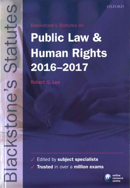 Buy Blackstone S Statutes On Public Law Human Rights 2018 2019