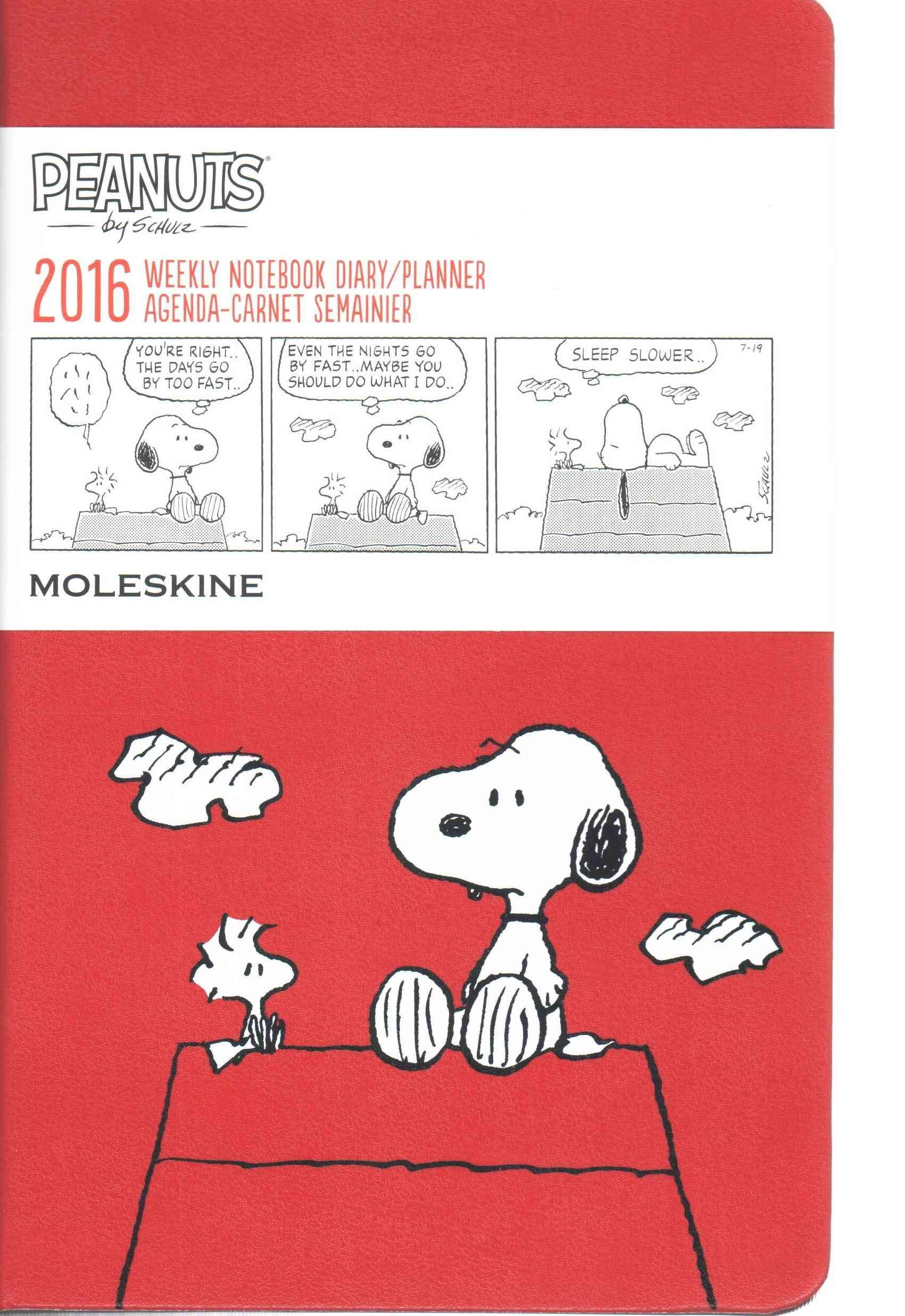 Anoniem Kritiek geef de bloem water Buy Moleskine 2016 Peanuts Weekly Notebook: Scarlet Red, Large With Free  Delivery | wordery.com