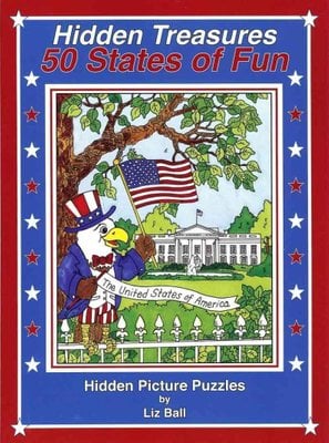 Buy 50 States Of Fun - Hidden Treasures: Hidden Picture Puzzles by Liz