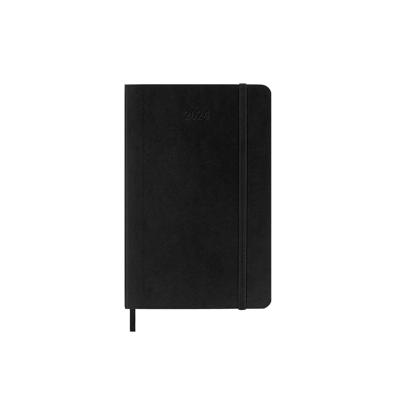 Moleskine 2024 12-Month Pocket Daily Diary Black Softback