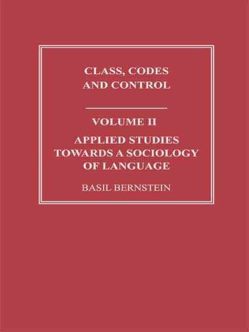 Buy Pedagogy Symbolic Control and Identity by Basil Bernstein