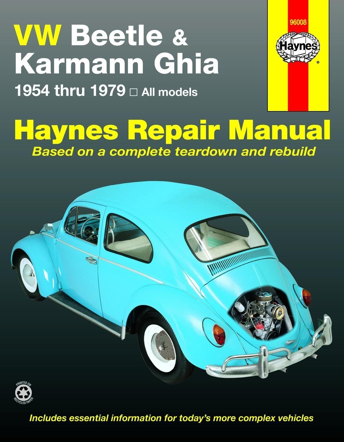 Buy Volkswagen VW Beetle & Karmann Ghia (1954-1979) Haynes Repair