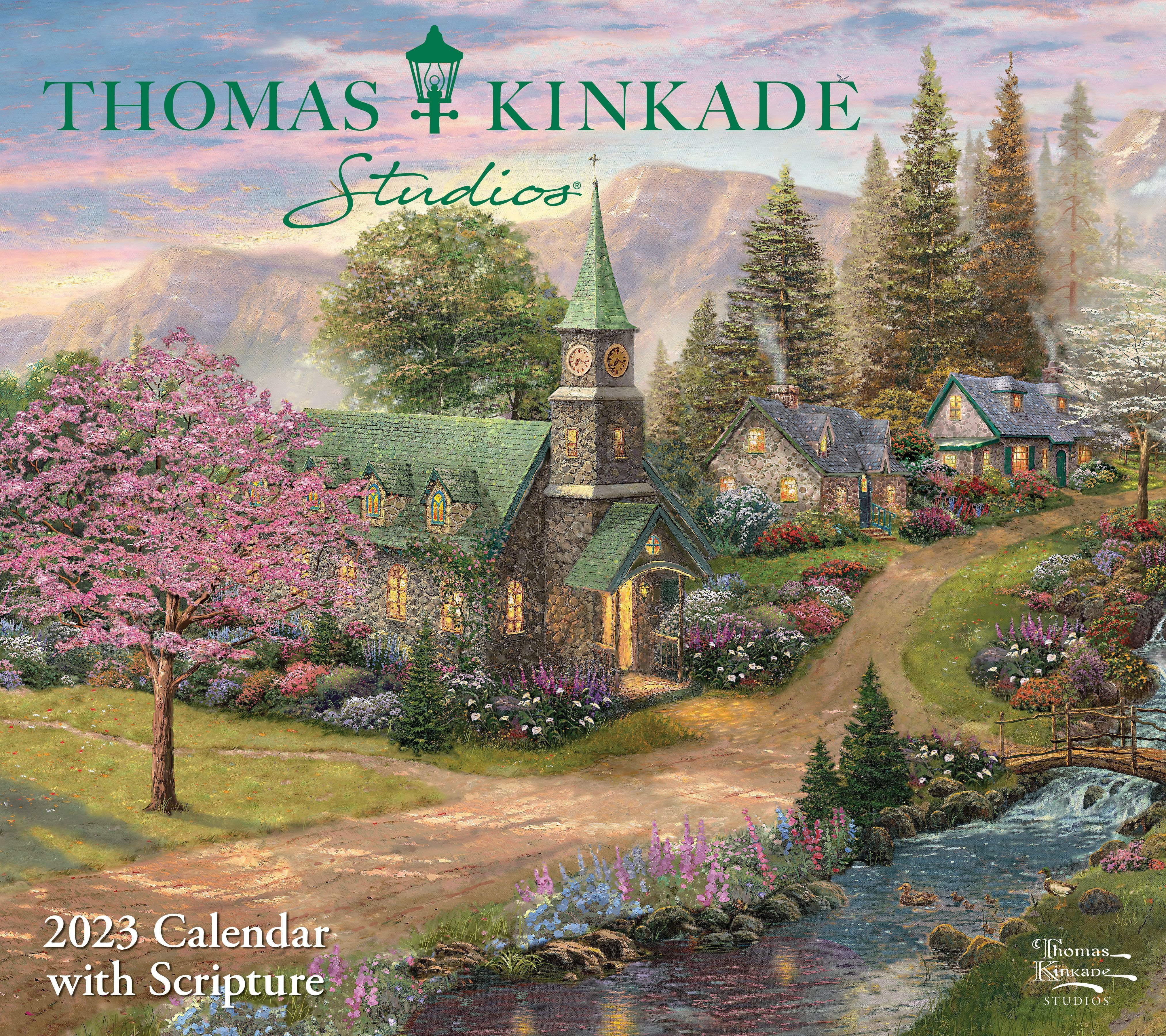 2 NEW Thomas Kinkade,"DOGWOOD CHAPEL" Two Postcards 