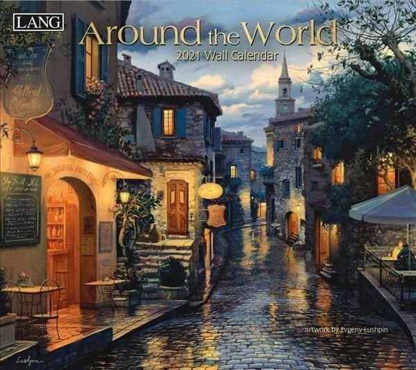 Buy Around the World 2021 Calendar by Evgeny Lushpin With Free Delivery