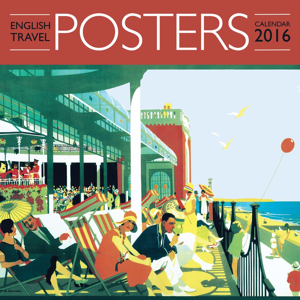 Buy English Travel Posters wall calendar 2016 (Art calendar) With Free