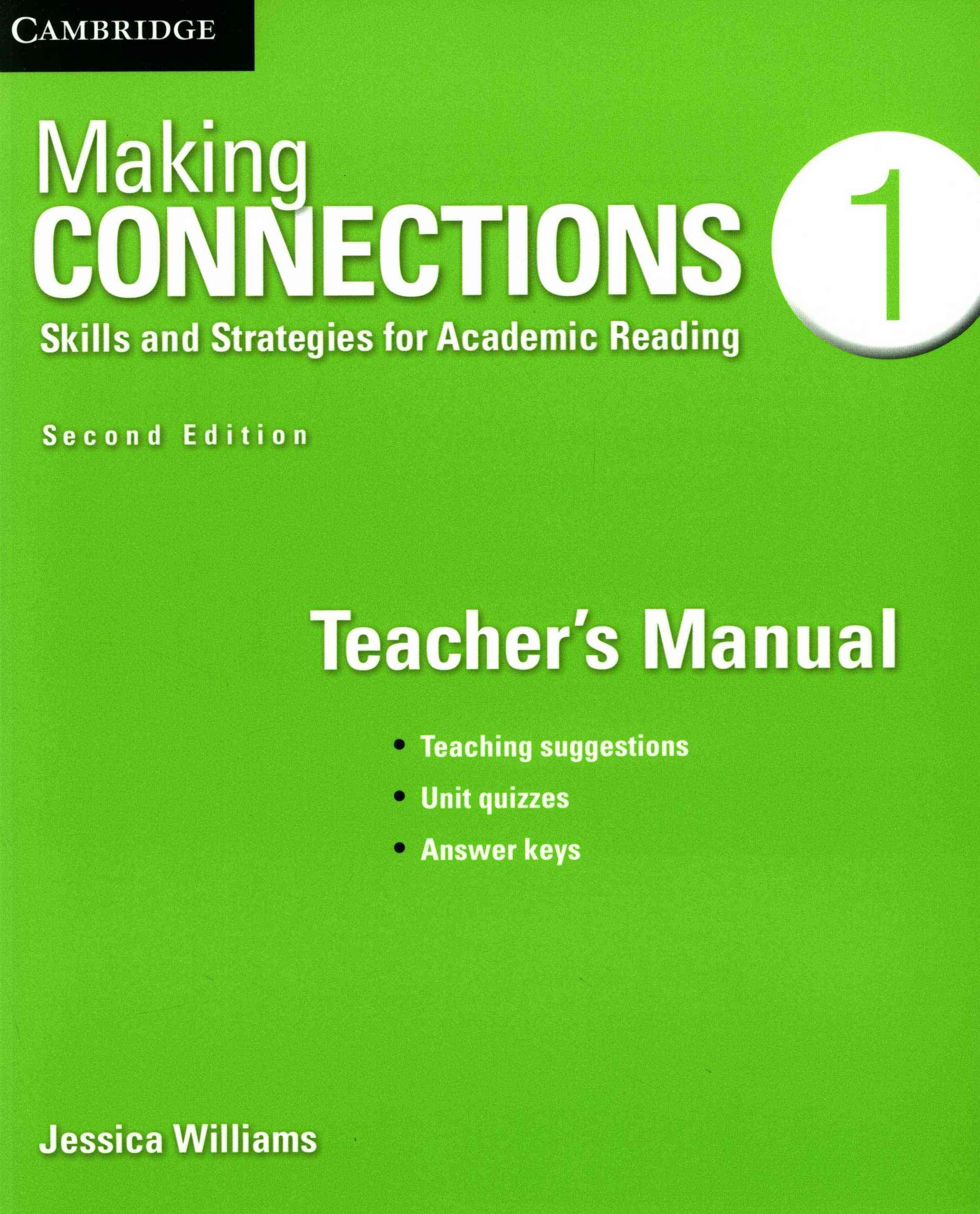 Teacher's　Making　Buy　Level　Connections　Jessica　Free　Manual　by　With　Williams　Delivery
