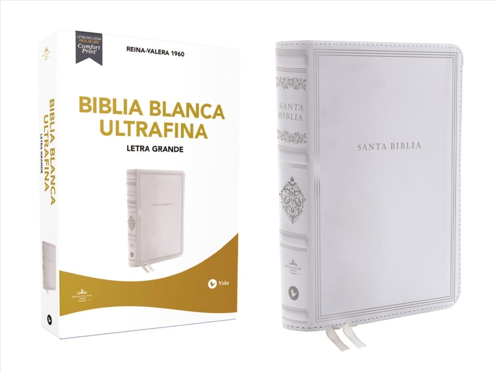 Buy Biblia Reina-Valera 1960, Biblia Blanca, Ultrafina, Letra Grande ...