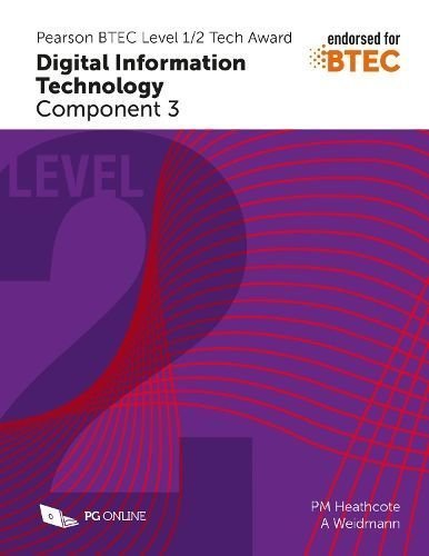 Buy Pearson BTEC Level 1/2 Tech Award In Digital Information Technology ...