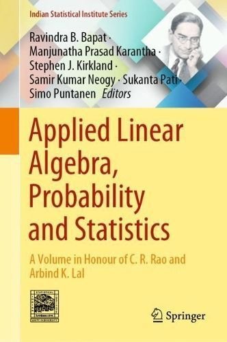 Buy Applied Linear Algebra, Probability And Statistics By Ravindra B ...