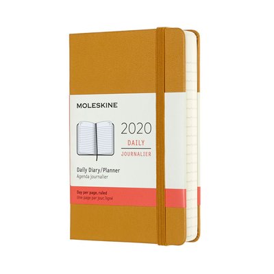 Buy Moleskine 2020 12-month Daily Pocket Hardcover Diary: Ripe Yellow ...