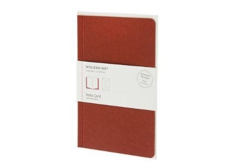 Moleskine Note Card With Envelope - Pocket Cranberry Red