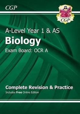 Buy A-Level Biology: OCR A Year 1 & AS Complete Revision & Practice with Online Edition by CGP ...