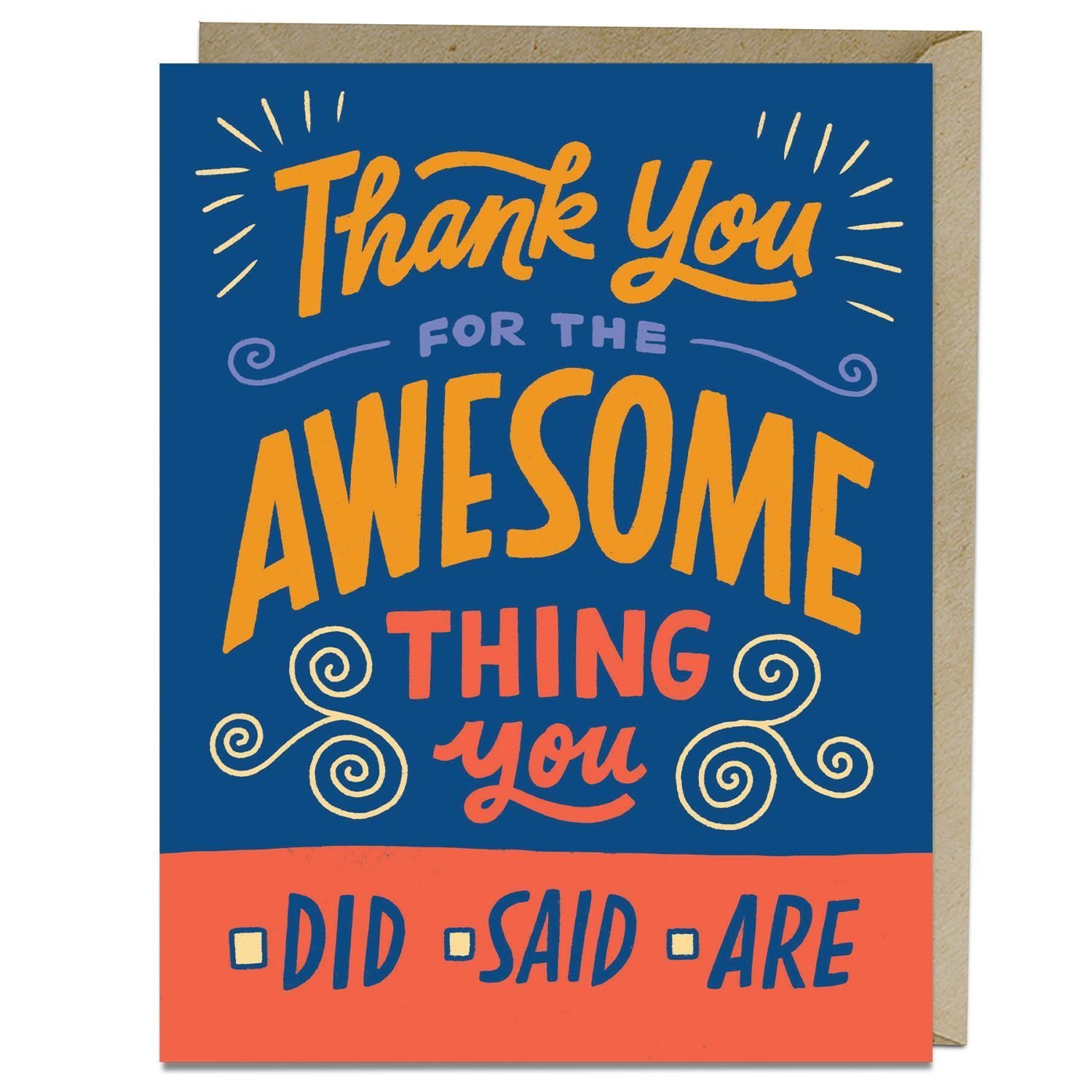 Buy 6-Pack Em & Friends Awesome Thank You Cards by Em & Friends With Free  Delivery