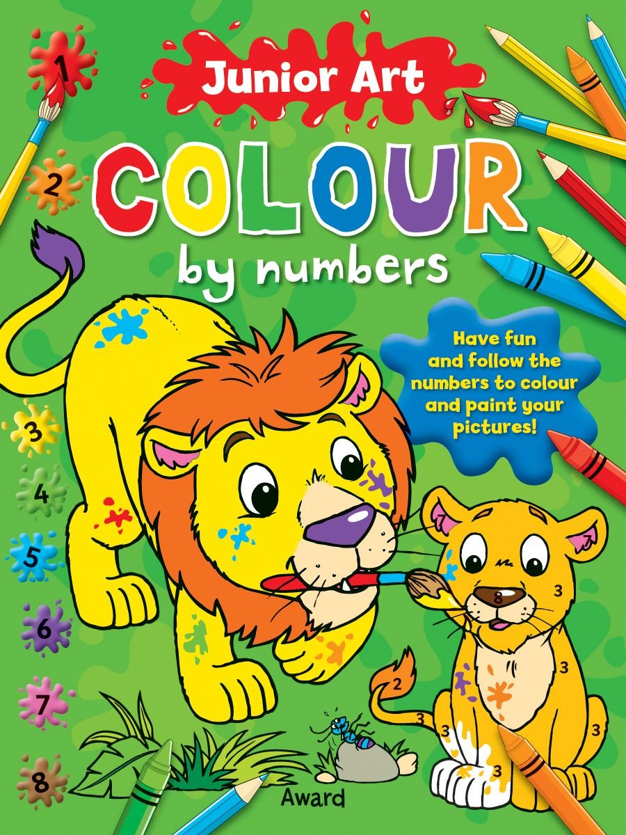 Buy Junior Art Colour By Numbers: Lion by Angela Hewitt With Free Delivery  