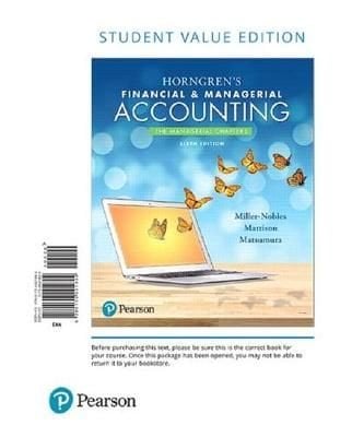 Buy Horngren's Financial & Managerial Accounting, the Managerial ...