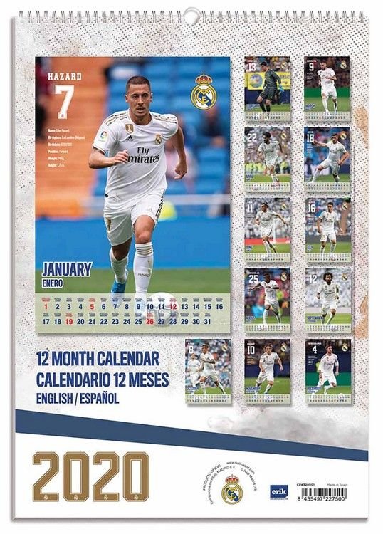 Buy Real Madrid Calendar 2020 With Free Delivery wordery com