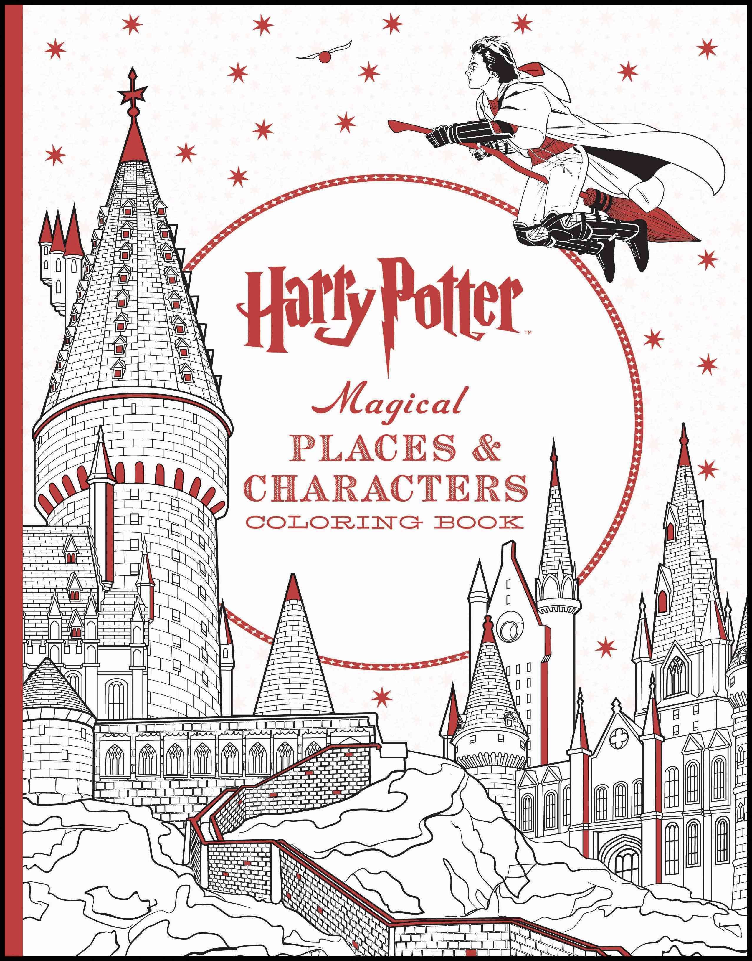 Harry Potter Magical Places Characters Coloring Book By Scholastic Paperback