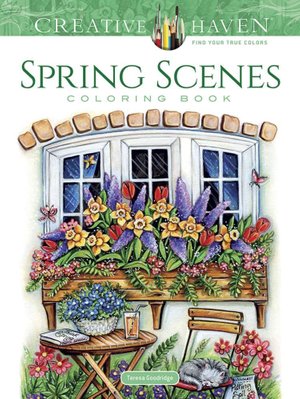 Buy Creative Haven Spring Scenes Coloring Book by Teresa Goodridge With  Free Delivery