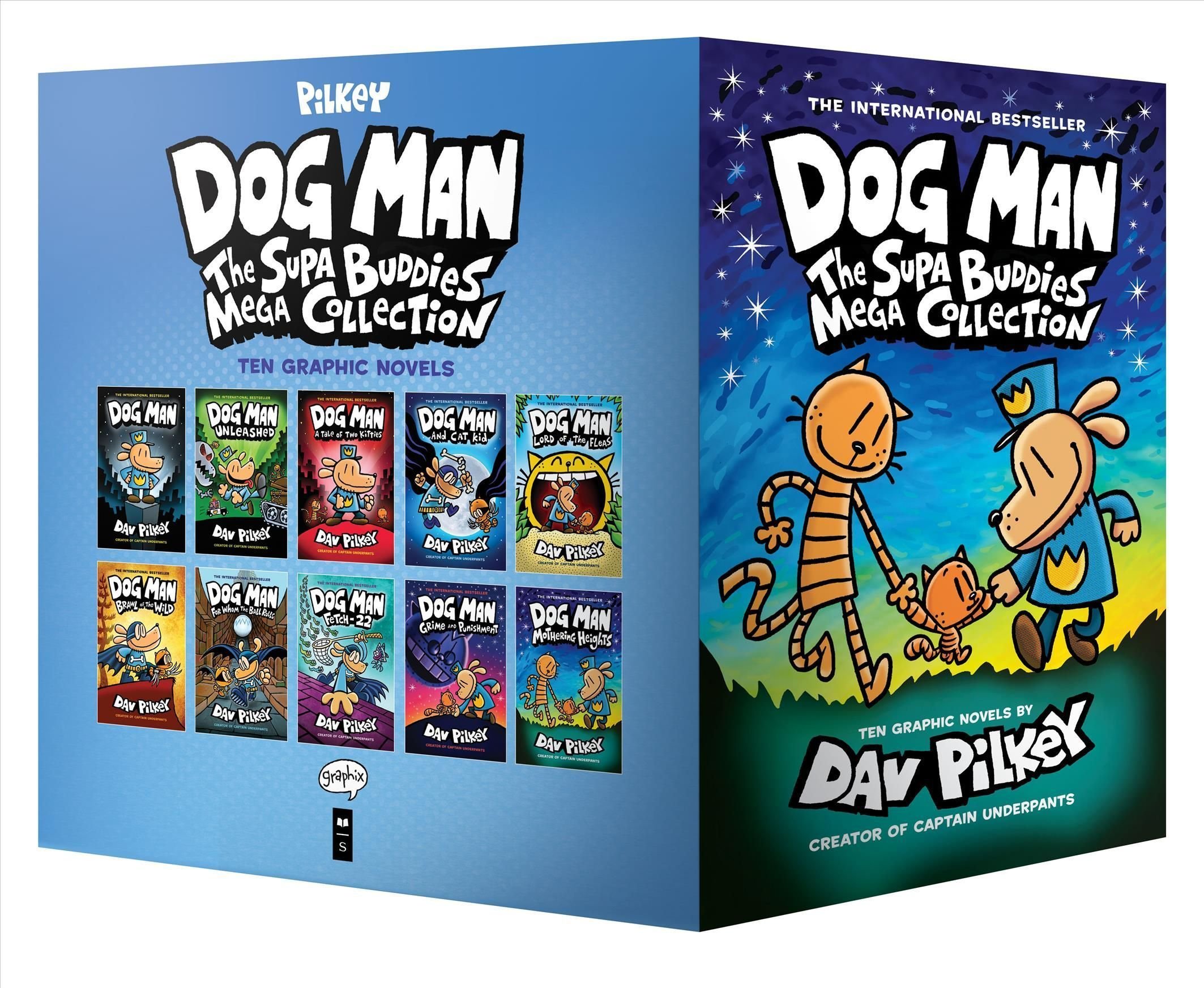 DAVE PILKEY Captain Underpants & outlet DogMan Books