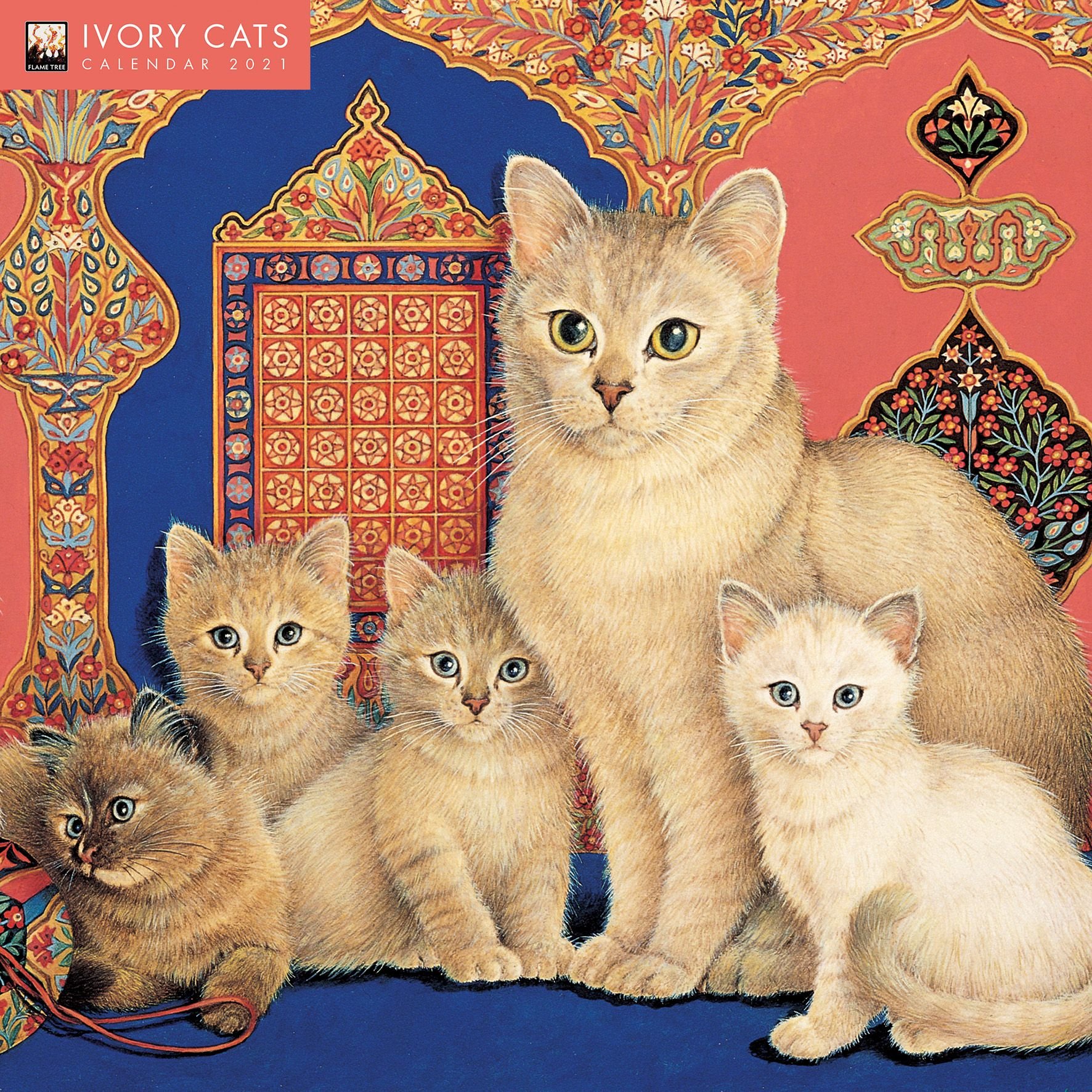 Ivory Cats by Lesley Anne Ivory Wall Calendar 2023 (Art Calendar