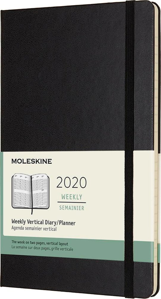 Buy Moleskine 2020 12-month Vertical Large Weekly Hardcover Diary ...