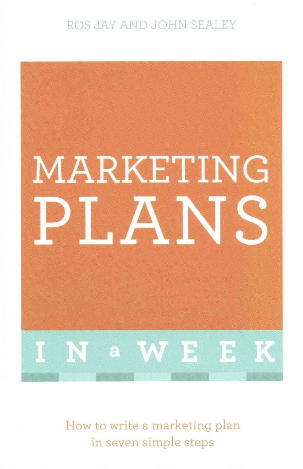 Marketing Plans In A Week