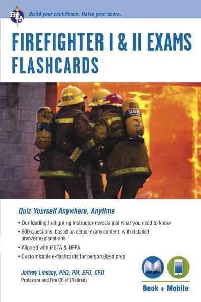 Buy Firefighter I & II Exams Flashcard Book (Book + Online) By Jeffrey ...