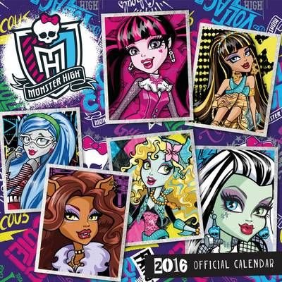 Buy Official Monster High 2016 Square Calendar With Free Delivery wordery