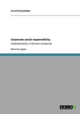 Corporate social responsibility