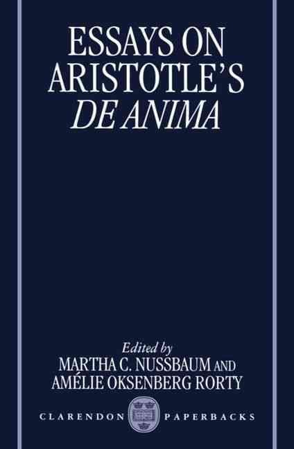 Essays　Aristotle's　Free　De　With　Nussbaum　Anima　by　on　Buy　Delivery