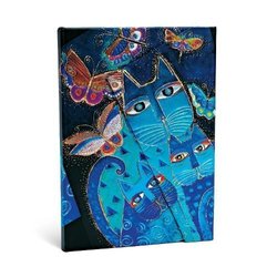 Blue Cats & Butterflies Lined Hardcover Journal by Paperblanks