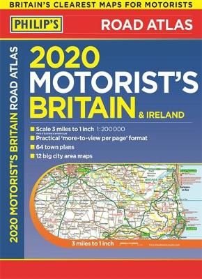 2020 Philip's Motorist's Road Atlas Britain and Ireland