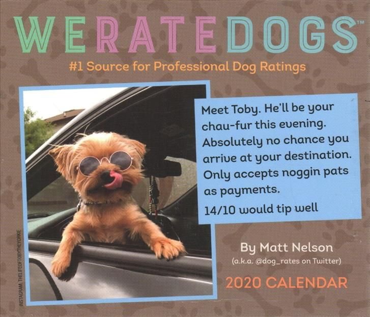 We rate dogs cheap 2020 calendar