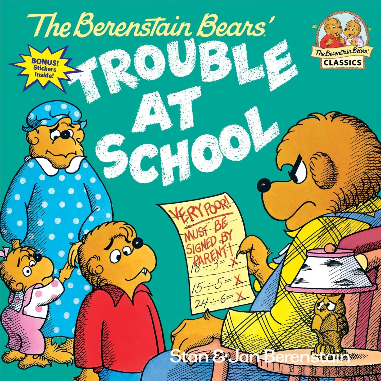 Buy Berenstain Bears and the Trouble at School by Stan Berenstain With Free  Delivery