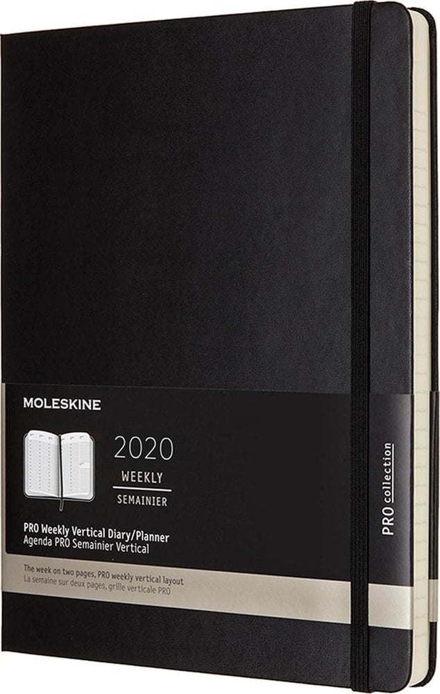 Buy Moleskine 2020 12month Pro Vertical Weekly Extra Large Hardcover