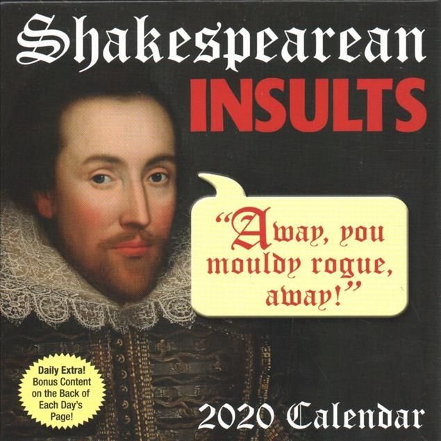 buy-shakespearean-insults-2020-day-to-day-calendar-by-andrews-mcmeel-publishing-with-free
