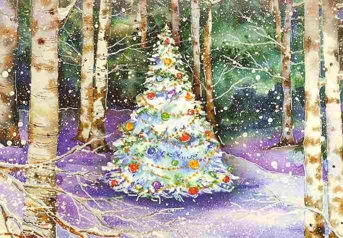 Buy Deluxe Boxed Christmas Cards: Festive Forest by Inc Peter Pauper