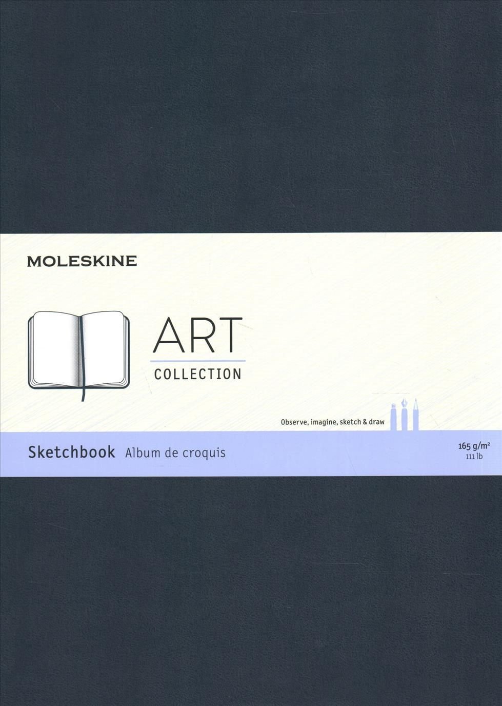 Moleskine Art Sketchbook, A4, Sapphire Blue, Hard Cover