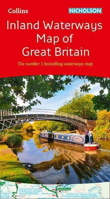 Buy Collins Nicholson Inland Waterways Map Of Great Britain By Collins 